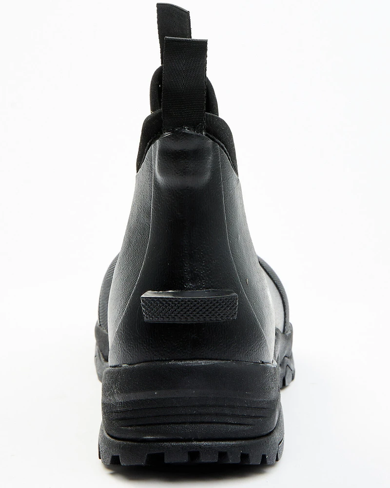 RANK 45® Men's 6.5" Rubber Ankle Boots - Round Toe