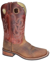Smoky Mountain Timber Brown Western Boots - Broad Square Toe