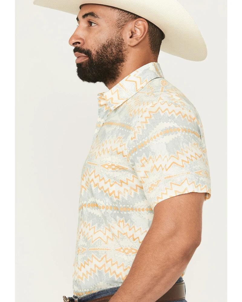 Pendleton Men's Shoreline Printed Short Sleeve Button-Down Western Shirt