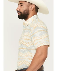 Pendleton Men's Shoreline Printed Short Sleeve Button-Down Western Shirt