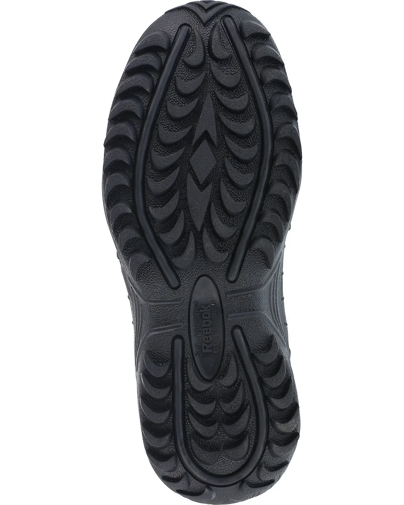 Reebok Men's Stealth 8" Lace-Up Black Side-Zip Work Boots - Soft Toe