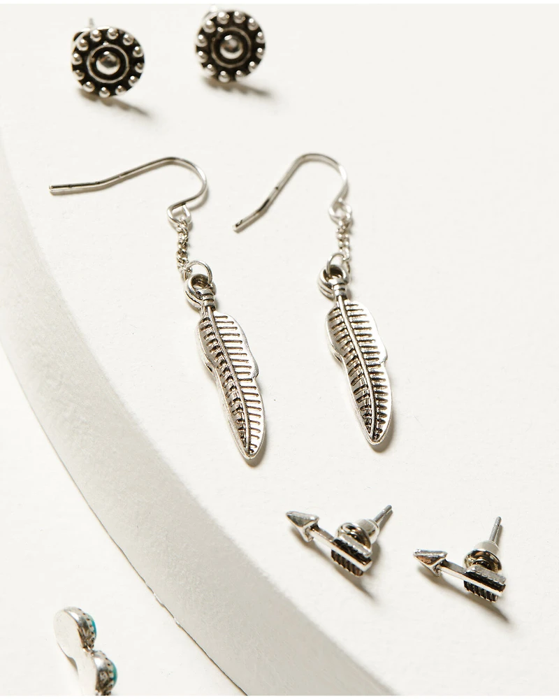 Shyanne Women's Moonbeam Turquoise Hoot Set - 6 Piece