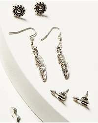 Shyanne Women's Moonbeam Turquoise Hoot Set - 6 Piece