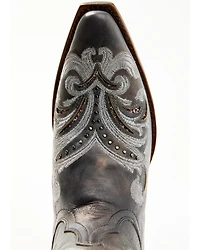 Shyanne Women's Iona Floral Studded Western Boots - Snip Toe