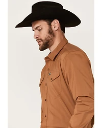 Kimes Ranch Men's Blackout Solid Long Sleeve Snap Performance Western Shirt