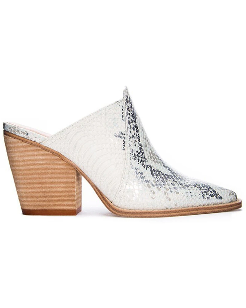 Chinese Laundry Women's Beaute Aqua Snake Print Fashion Mule - Round Toe