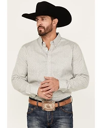 Cody James Men's Stirling Geo Print Long Sleeve Button-Down Stretch Western Shirt