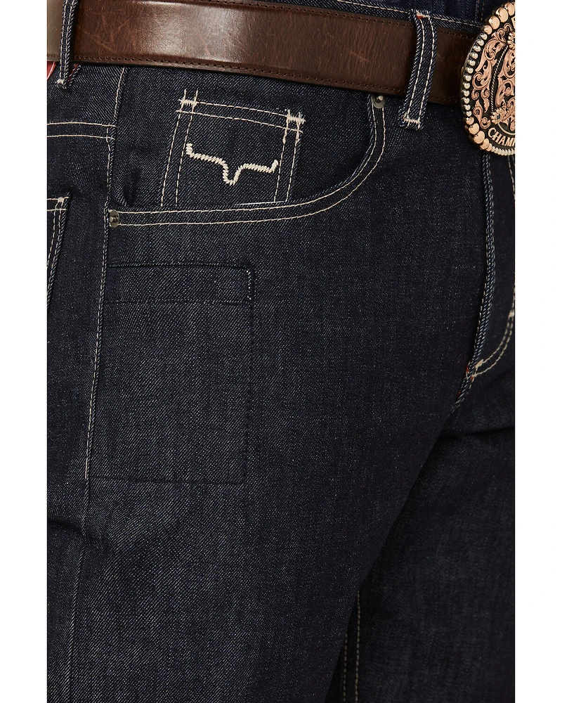 Kimes Ranch Men's Raw James Low Straight Bootcut Jeans