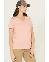 Carhartt Women's Relaxed Fit Lightweight Short Sleeve V Neck T-Shirt