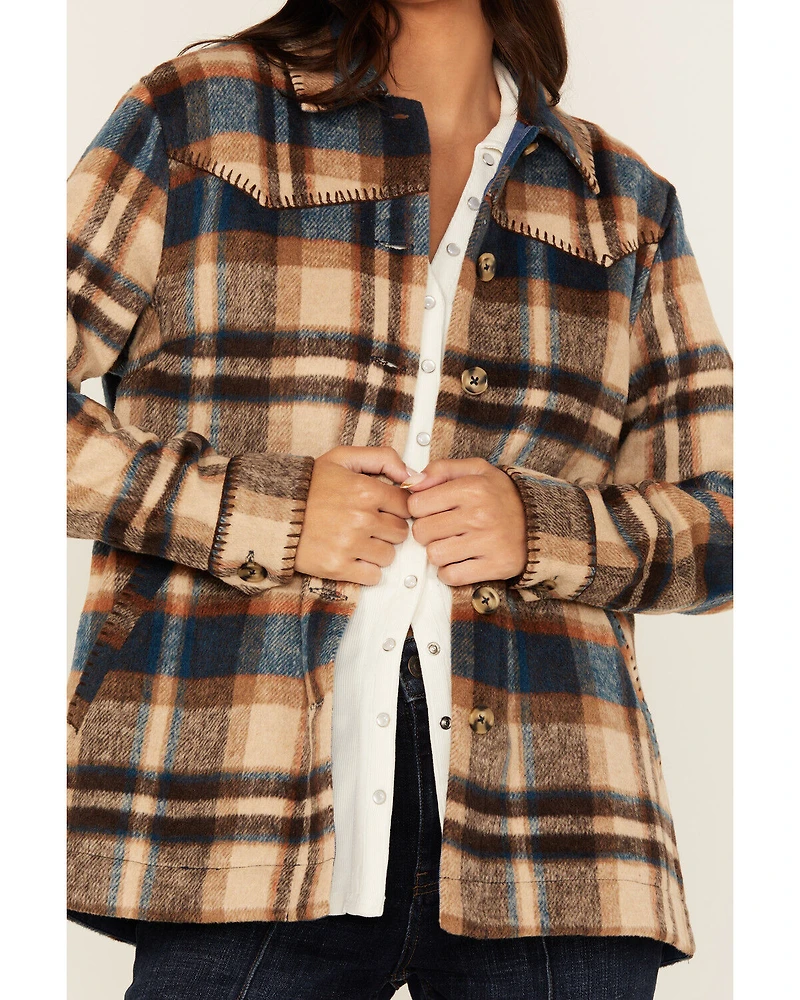 Idyllwind Women's Dowlan Plaid Print Shacket
