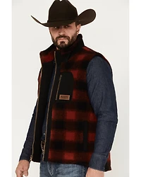 Pendleton Men's Ridgeline Buffalo Checker Fleece Vest