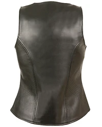 Milwaukee Leather Women's Open Neck Zipper Front Leather Vest