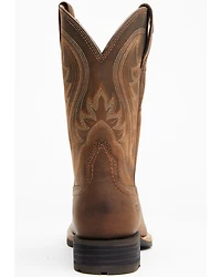 Ariat Men's Distressed Hybrid Rancher Western Performance Boots - Broad Square Toe