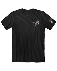 Buck Wear Men's Black Live Free Skull Graphic Short Sleeve T-Shirt