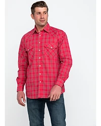 Resistol Men's Connemara Med Plaid Long Sleeve Western Shirt