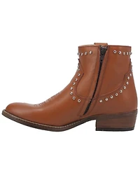 Dingo Women's Destry Studded Fringe Western Fashion Booties - Round Toe