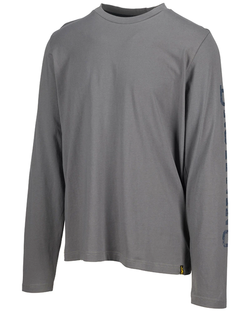 Browning Men's Solid Logan Logo Graphic Lightweight Long Sleeve T-Shirt