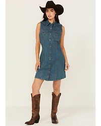 Wrangler Retro Women's Button-Down Denim Mini Dress