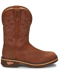 Justin Men's Resistor Waterproof Western Work Boots - Soft Toe
