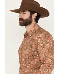 Gibson Trading Co Men's Wild Fire Medallion Print Long Sleeve