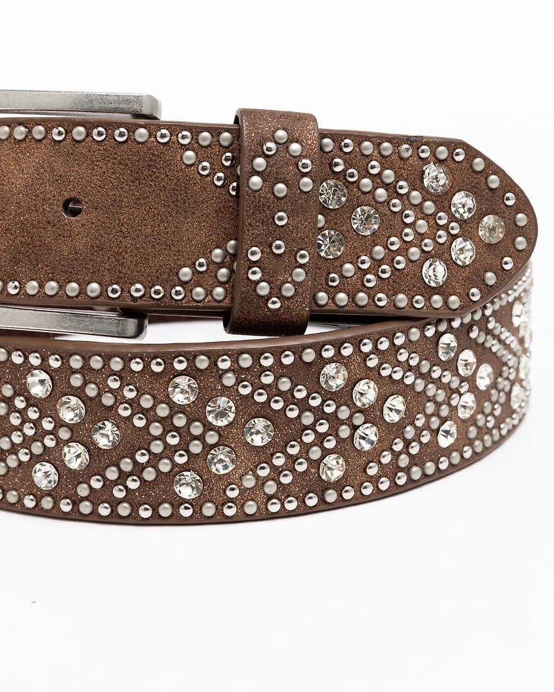 Shyanne Women's Brown Tempt To Shine Belt