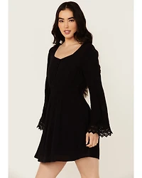 Idyllwind Women's Scotts Lace Long Sleeve Mini Dress