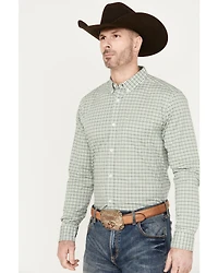 Cody James Men's Plaid Print Long Sleeve Button-Down Western Shirt
