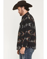 Pendleton Men's Bay City Multicolored Print Sherpa Lined Snap Jacket