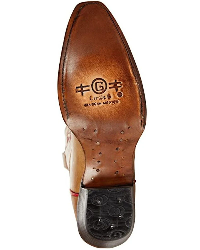 Circle G Women's Eagle Flag Embroidery Western Boots - Snip Toe