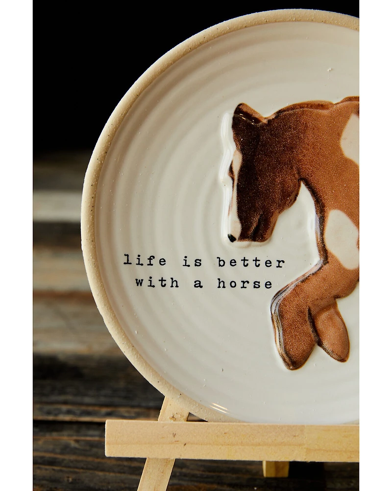 Mud Pie Horse Plate Stand