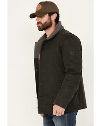 Brothers and Sons Men's Legacy Sherpa Lined Oil Button Down Jacket