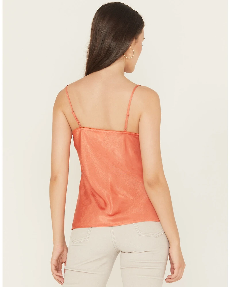 Originality Women's Sienna Solid Sleeveless Satin Cami
