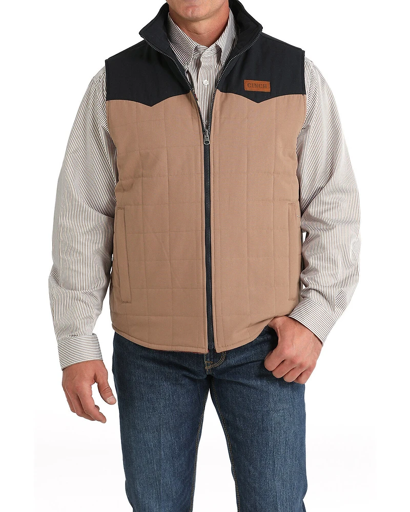 Cinch Men's Reversible Southwestern Print Quilted Vest
