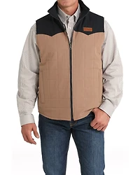 Cinch Men's Reversible Southwestern Print Quilted Vest