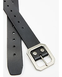 Brothers and Sons Men's Coleman Perforated Smooth Leather Basic Belt