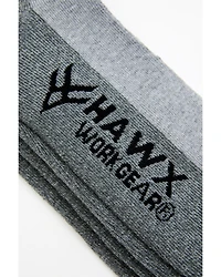 Hawx Men's Steel Toe All Season Speed Dry Crew Socks - 2-Pack