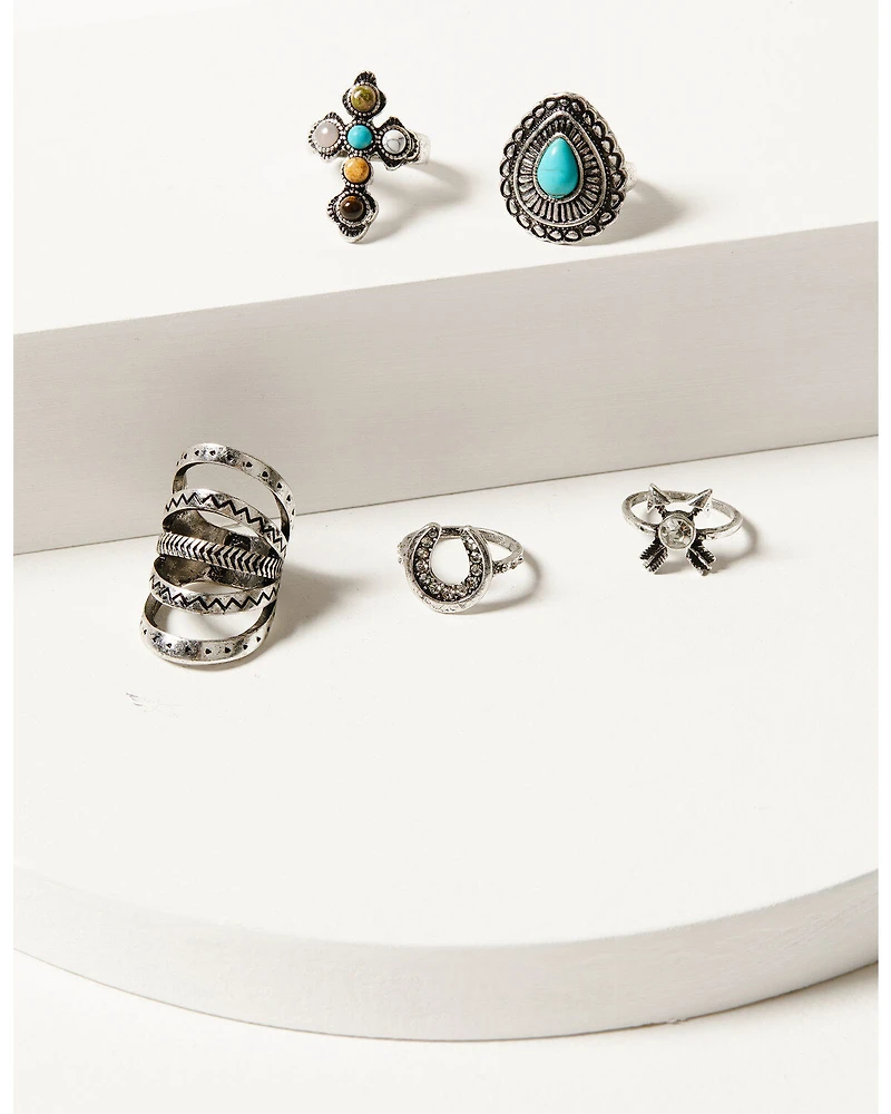 Shyanne Women's Bisbee Falls 5-Piece Ring Set