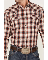 Moonshine Spirit Men's Apache Dobby Plaid Long Sleeve Snap Western Shirt