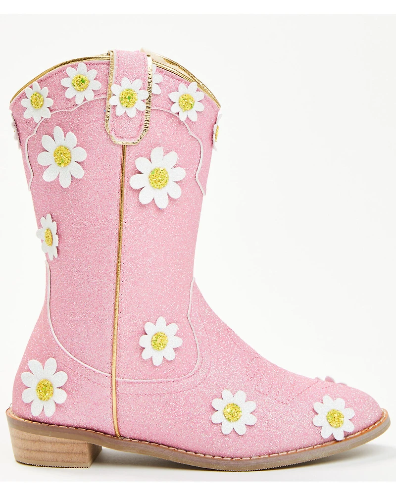 Wild + Rae Toddler Girls' Oopsie Daisies Western Boots - Round Toe