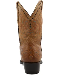 Black Star Women's CellSole Studded Leather Western Boots - Snip Toe