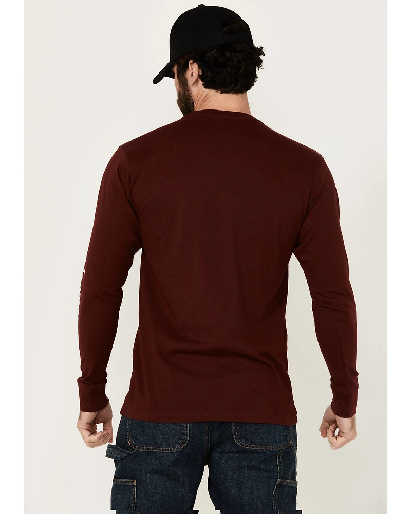 Troll Co Men's Grit Logo Long Sleeve Graphic Shirt