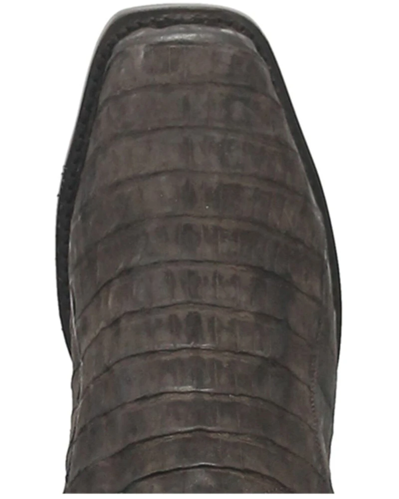 Dan Post Men's Socrates Exotic Caiman Tall Western Boots - Square Toe