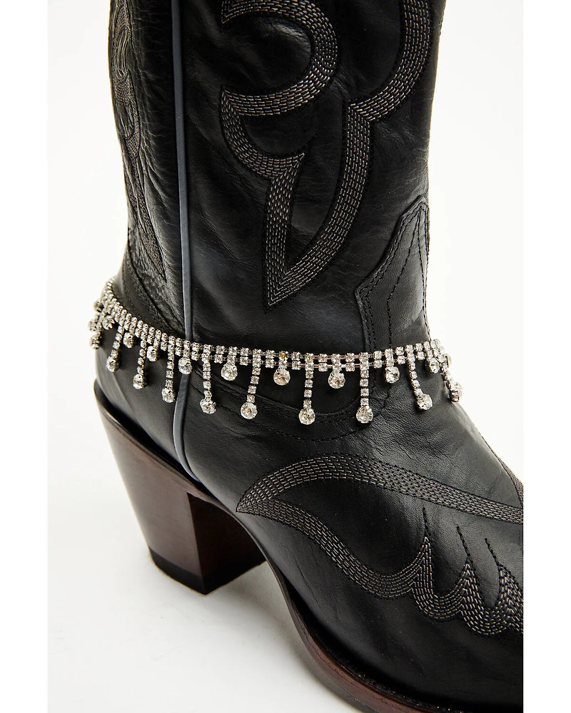 Shyanne Women's Rhinestone Studded Charm Boot Jewelry