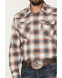 Kimes Ranch Men's Hays Plaid Print Long Sleeve Snap Stretch Western Shirt