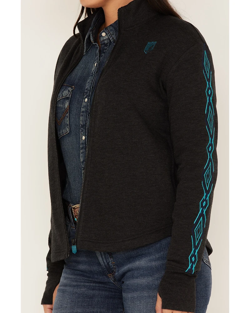 RANK 45® Women's Logo Fleece Performance Zip-Up Pullover