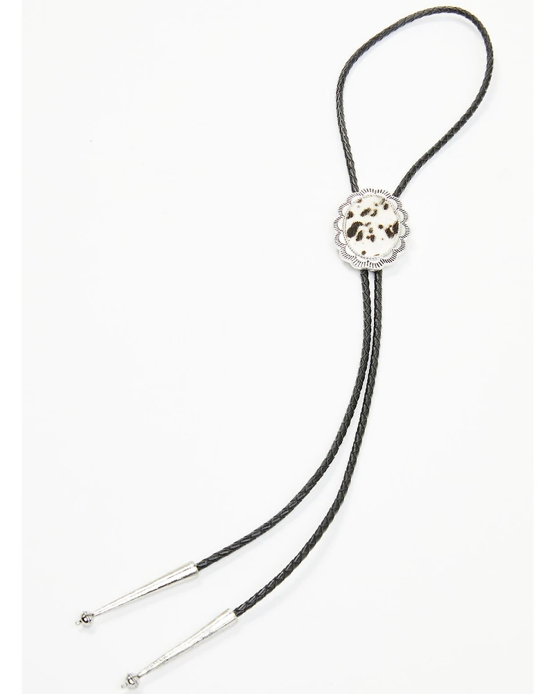 Shyanne Women's Hair-On Scalloped Bolo Tie
