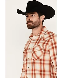 Pendleton Men's Frontier Plaid Print Long Sleeve Snap Western Shirt