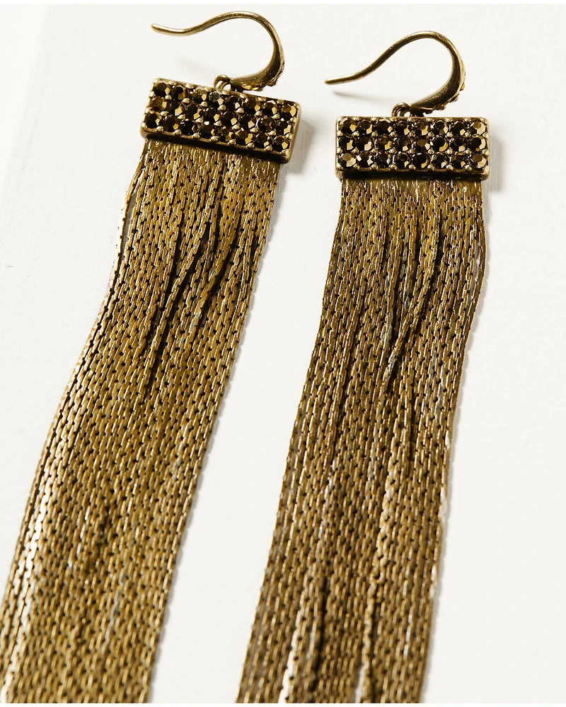 Wonderwest Women's Silky Fringe Earrings