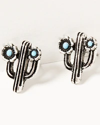 Shyanne Women's Bisbee Falls 6-Piece Cross & Cactus Earrings Set