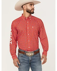 Ariat Men's Team Fallon Geo Print Long Sleeve Button-Down Western Shirt